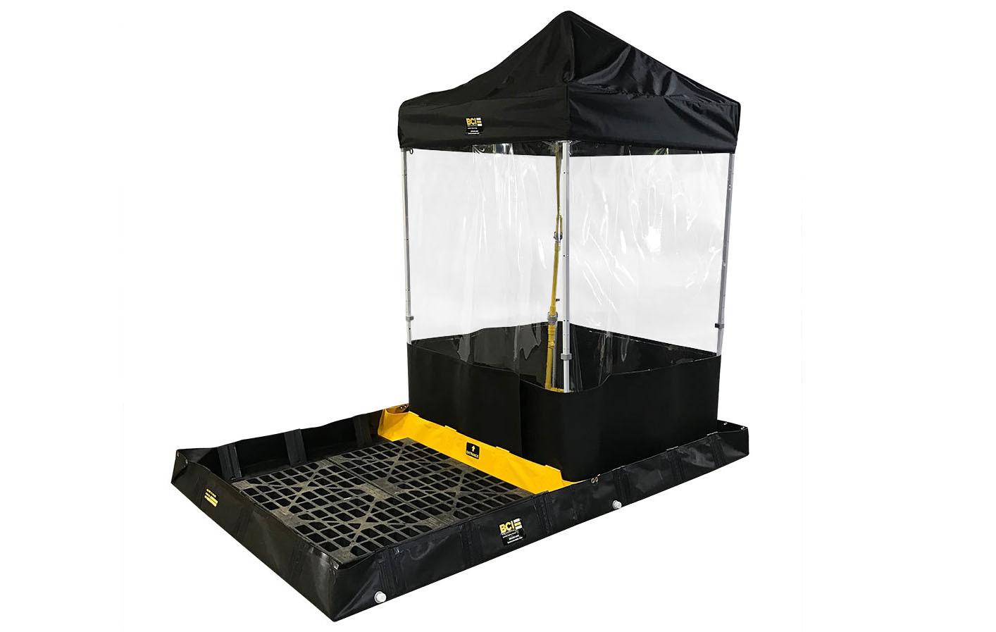 Premium Decon Shower with 2 Stage Containment Berm and Pump